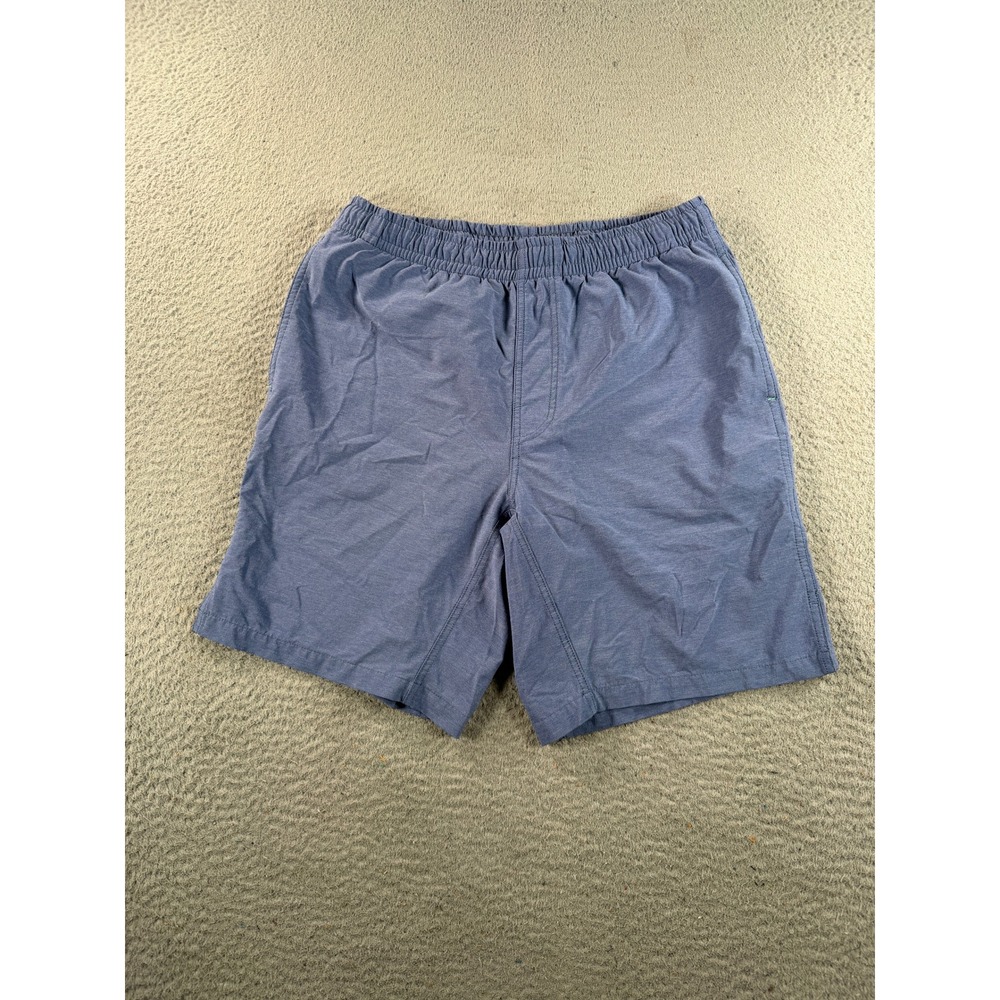 Myles Apparel Everyday Shorts Mens Medium Blue 8" Inseam Athleisure Drawstring